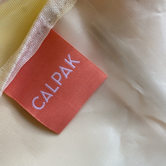 Calpak Peach and Yellow Mesh Travel Bag - Picture 8 of 11